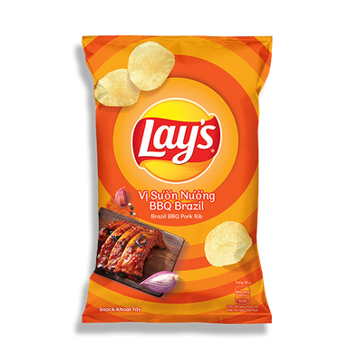 Lay's Brazil BBQ Pork Rib Vietnam